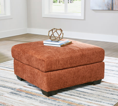 Aviemore Spice LAF Sectional with Ottoman and Recliner from Ashley Furniture - Luna Furniture