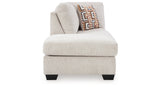Aviemore Stone Left-Arm Facing Corner Chaise from Ashley Furniture - Luna Furniture
