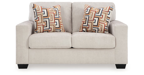 Aviemore Stone Loveseat from Ashley - Luna Furniture