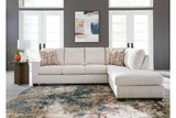Aviemore Stone 2-Piece Sectional with Chaise from Ashley - Luna Furniture