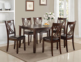 Eloise Brown 7-Piece Dining Set from Crown Mark - Luna Furniture