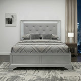 Matisse Brown Queen Panel Upholstered Bed from Homelegance - Luna Furniture