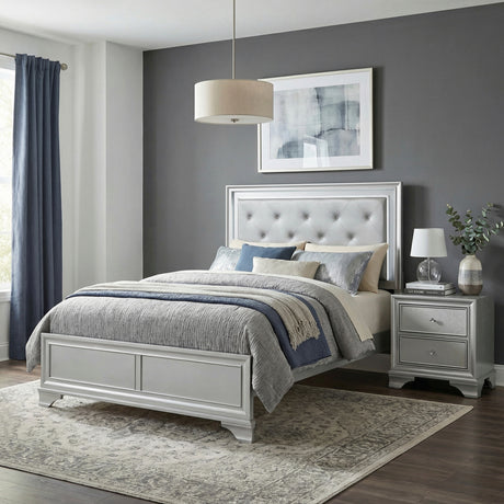 Matisse Brown Queen Panel Upholstered Bed from Homelegance - Luna Furniture
