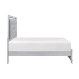 Anatole Metallic Silver Eastern King Bed from Homelegance - Luna Furniture