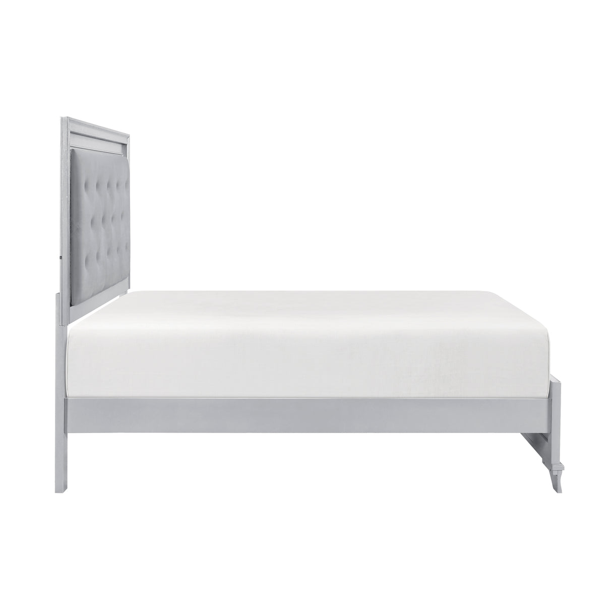 Anatole Metallic Silver Queen Bed from Homelegance - Luna Furniture