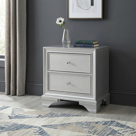 Anatole Metallic Silver Nightstand from Homelegance - Luna Furniture