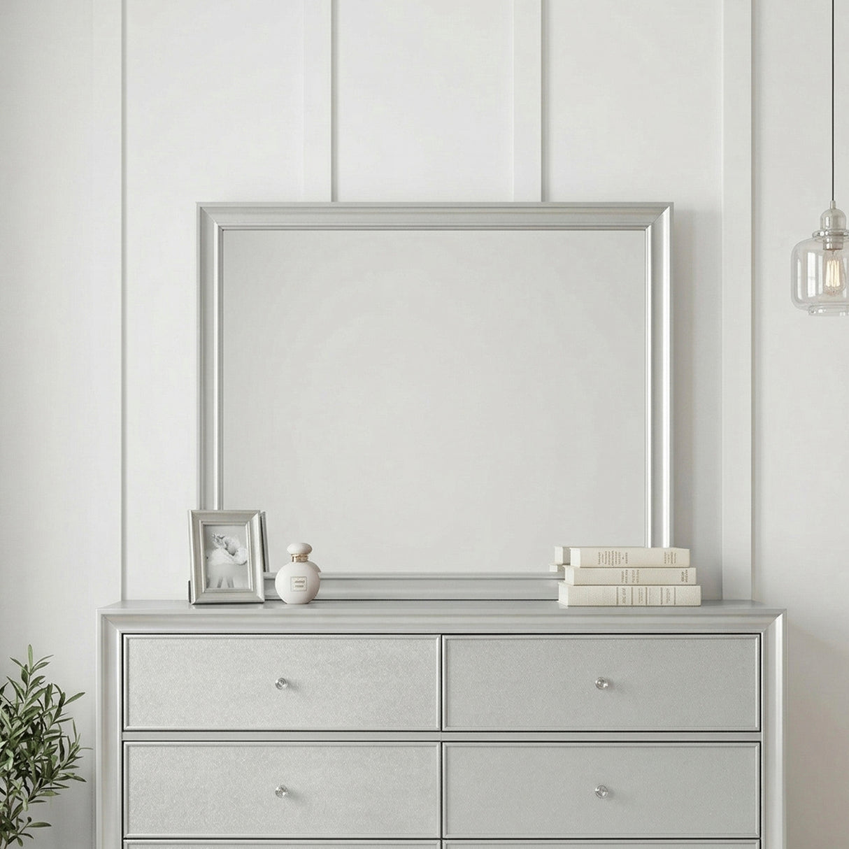 Anatole Metallic Silver Dresser from Homelegance - Luna Furniture