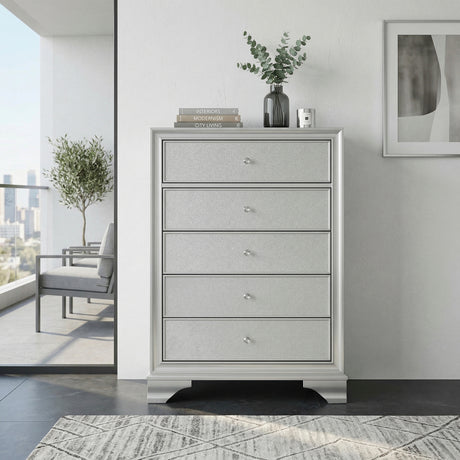 Anatole Metallic Silver Chest from Homelegance - Luna Furniture