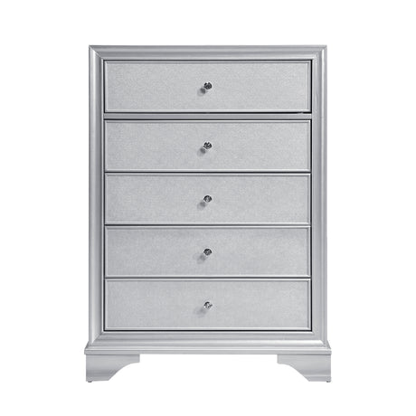 Anatole Metallic Silver Mirror from Homelegance - Luna Furniture