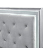 Anatole Metallic Silver 4pc Set (QB+NS+DR+MR) from Homelegance - Luna Furniture