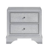Anatole Metallic Silver 4pc Set (QB+NS+DR+MR) from Homelegance - Luna Furniture