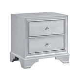 Anatole Metallic Silver 4pc Set (QB+NS+DR+MR) from Homelegance - Luna Furniture