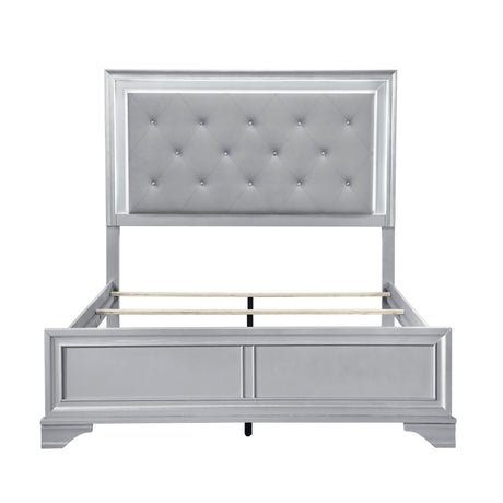 Anatole Metallic Silver 5pc Set (QB+NS+DR+MR+CH) from Homelegance - Luna Furniture