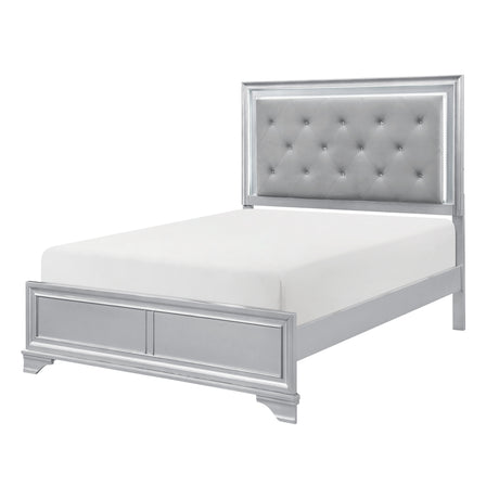 Anatole Metallic Silver 5pc Set (QB+NS+DR+MR+CH) from Homelegance - Luna Furniture