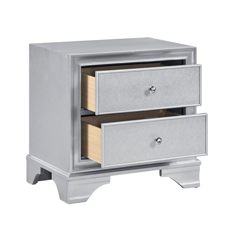 Anatole Metallic Silver 5pc Set (QB+NS+DR+MR+CH) from Homelegance - Luna Furniture