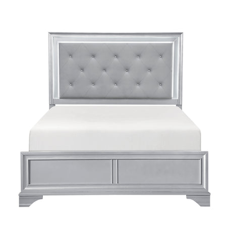 Anatole Metallic Silver 5pc Set (QB+NS+DR+MR+CH) from Homelegance - Luna Furniture