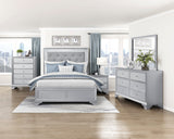 Anatole Metallic Silver Nightstand from Homelegance - Luna Furniture