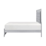 Anatole Metallic Silver Eastern King Bed from Homelegance - Luna Furniture