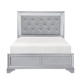 Anatole Metallic Silver Eastern King Bed from Homelegance - Luna Furniture