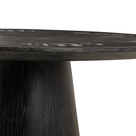 Skye Poker Table in Washed Black from Four Hands - Luna Furniture