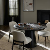 Skye Poker Table in Washed Black from Four Hands - Luna Furniture