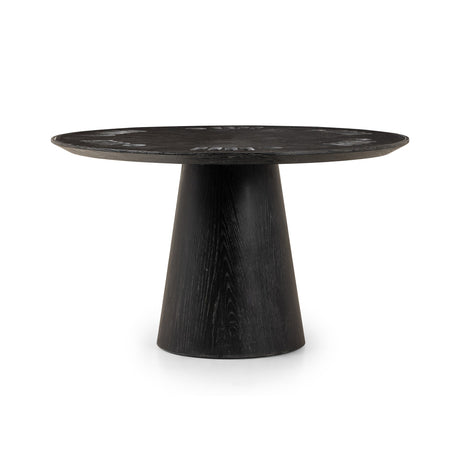 Skye Poker Table in Washed Black from Four Hands - Luna Furniture
