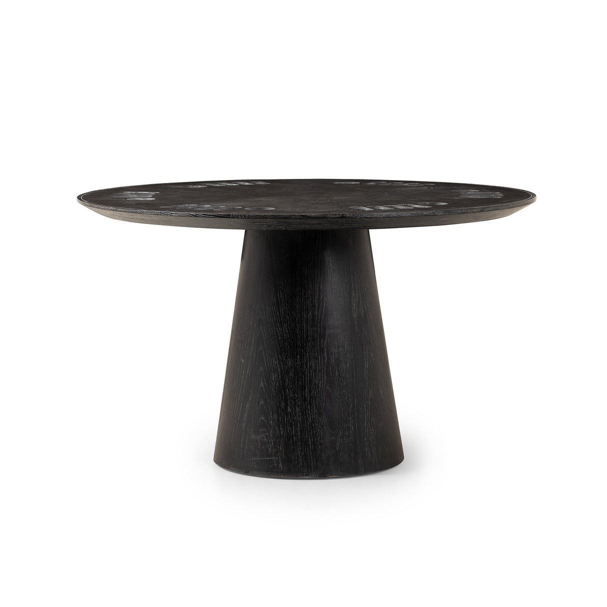 Skye Poker Table in Washed Black from Four Hands - Luna Furniture