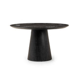 Skye Poker Table in Washed Black from Four Hands - Luna Furniture