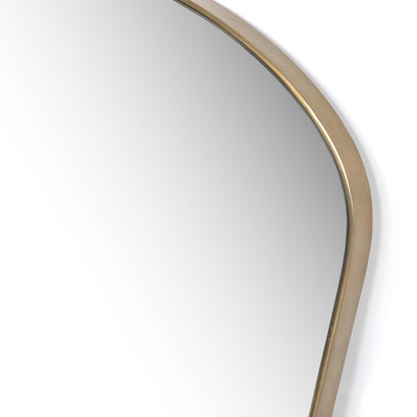 Merona Mantel Mirror in Polished Brass from Four Hands - Luna Furniture