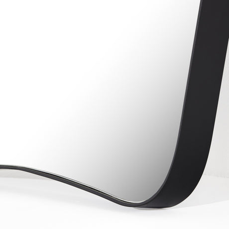Merona Mantel Mirror in Iron Matte Black from Four Hands - Luna Furniture