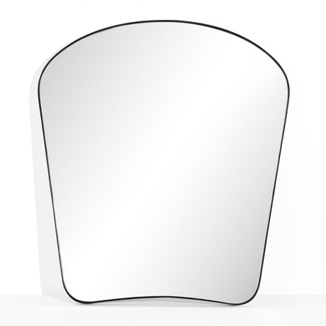 Merona Mantel Mirror in Iron Matte Black from Four Hands - Luna Furniture