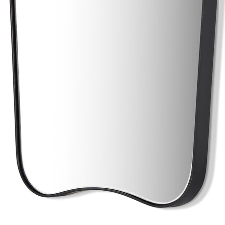 Merona Wall Mirror in Iron Matte Black from Four Hands - Luna Furniture