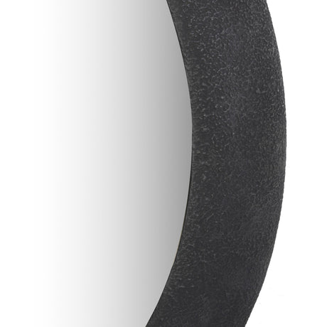 Grazia Wall Mirror in Black Plaster Iron from Four Hands - Luna Furniture