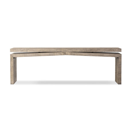 Matthes Console Table - 94" in Weathered Wheat from Four Hands - Luna Furniture