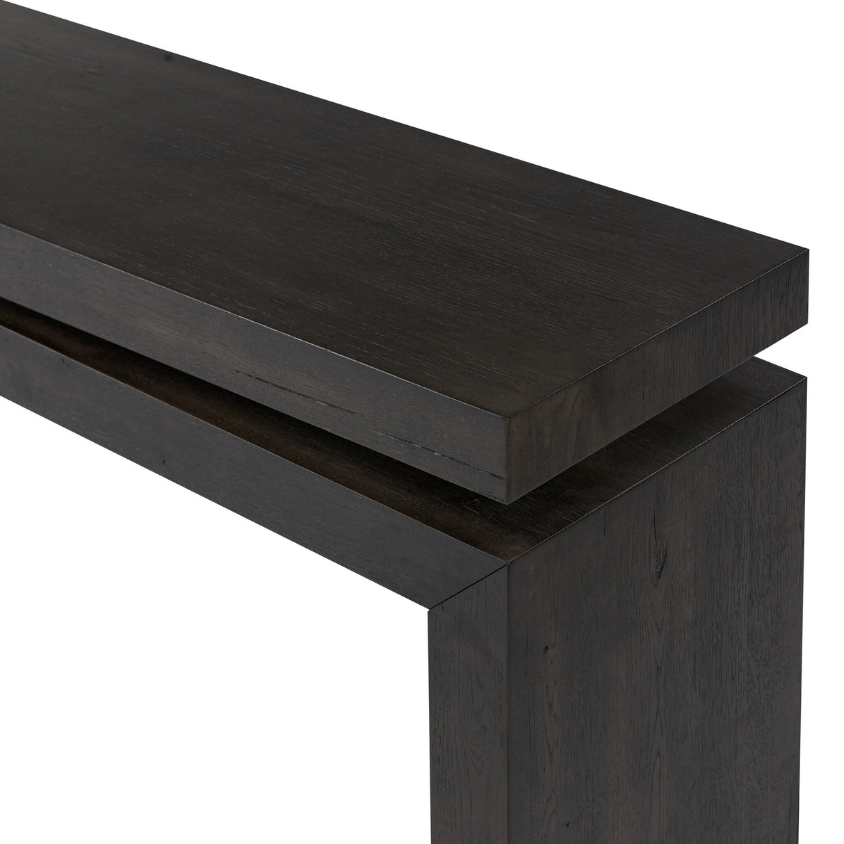 Matthes Console Table - 94" in Smoked Black Veneer from Four Hands - Luna Furniture