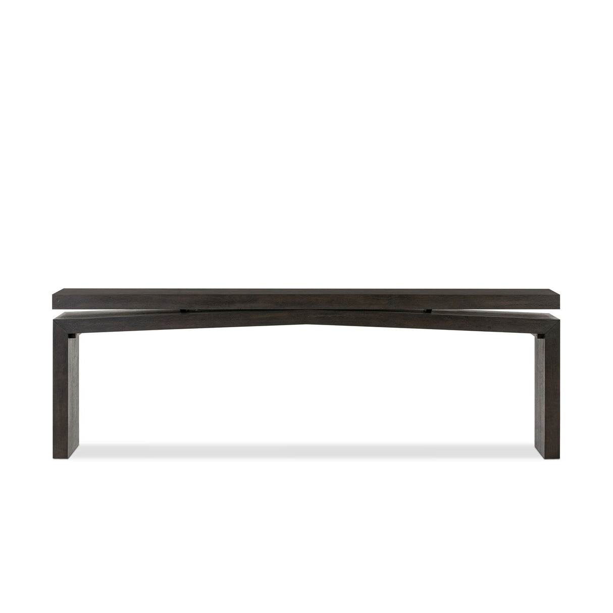 Matthes Console Table - 94" in Smoked Black Veneer from Four Hands - Luna Furniture