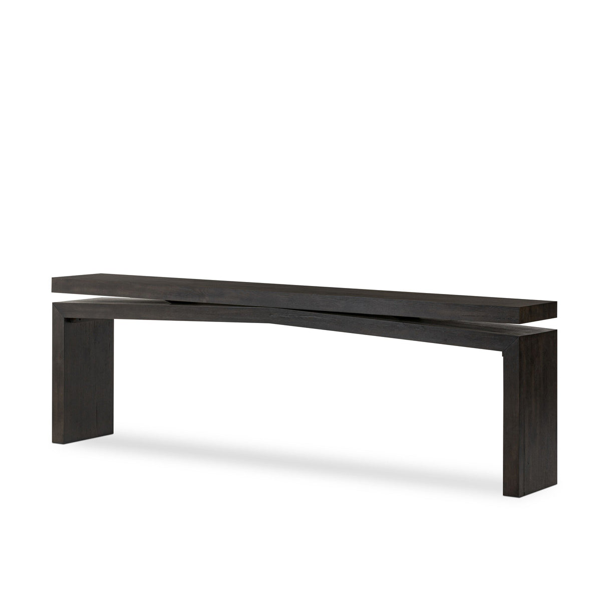 Matthes Console Table - 94" in Smoked Black Veneer from Four Hands - Luna Furniture