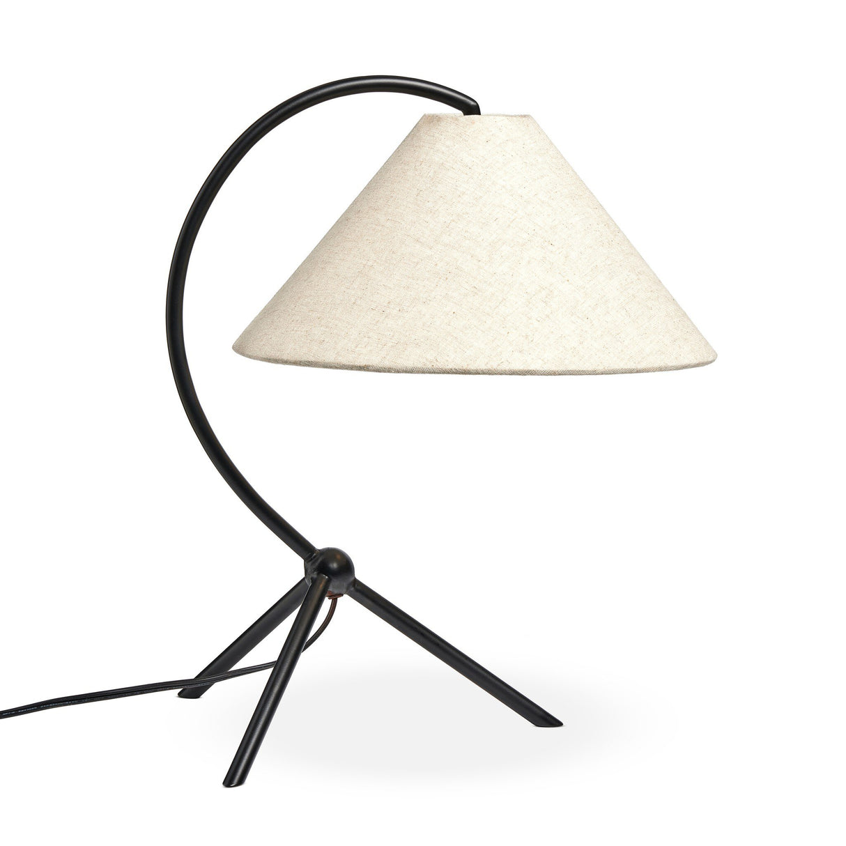 Emile Table Lamp in Matte Black from Four Hands - Luna Furniture