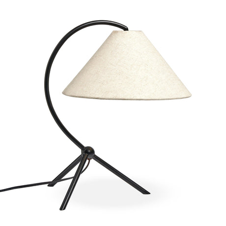 Emile Table Lamp in Matte Black from Four Hands - Luna Furniture