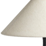 Neville Table Lamp in Matte Black Cast Aluminum from Four Hands - Luna Furniture
