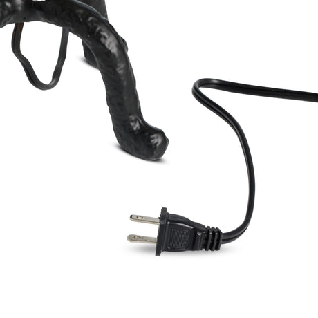 Neville Table Lamp in Matte Black Cast Aluminum from Four Hands - Luna Furniture