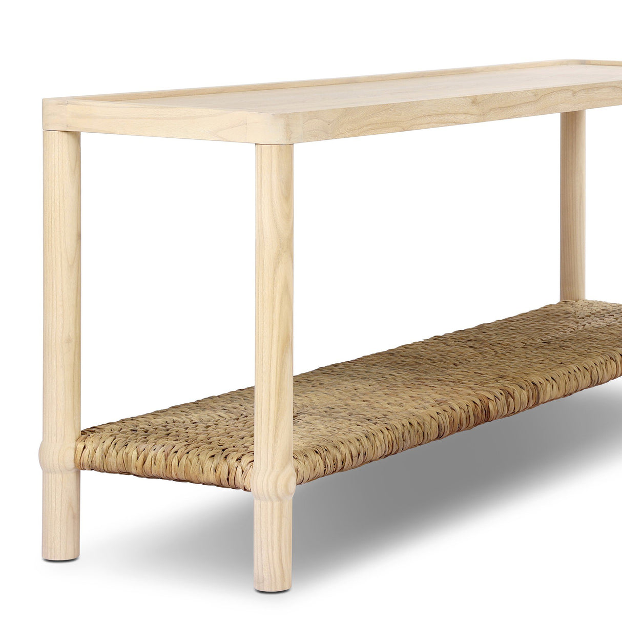 Gabriella Console Table in Light Natural Sungkai Veneer from Four Hands - Luna Furniture