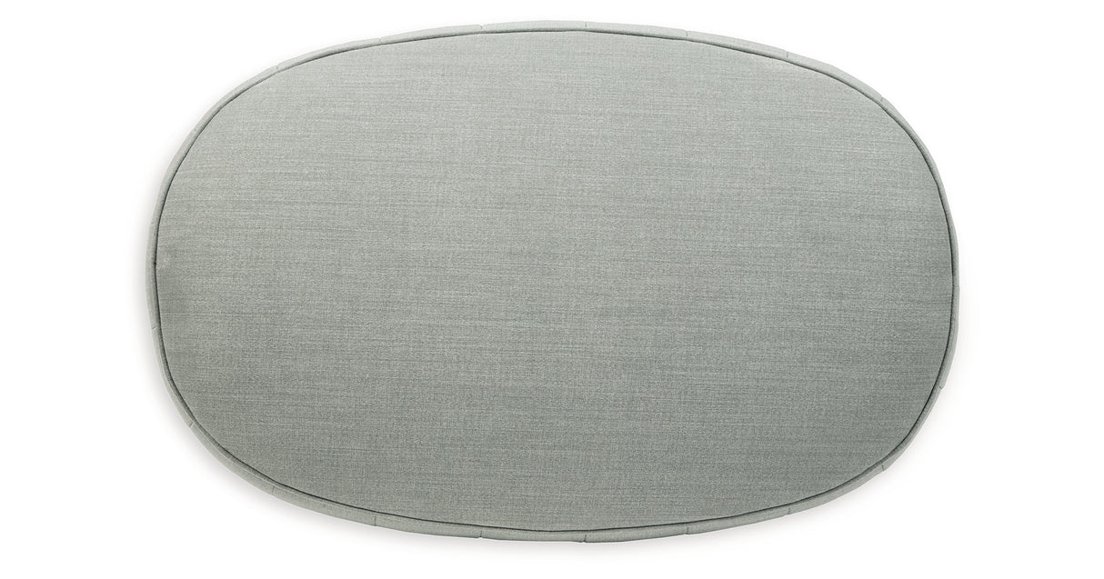 Hollyann Gray Oversized Accent Ottoman from Ashley - Luna Furniture