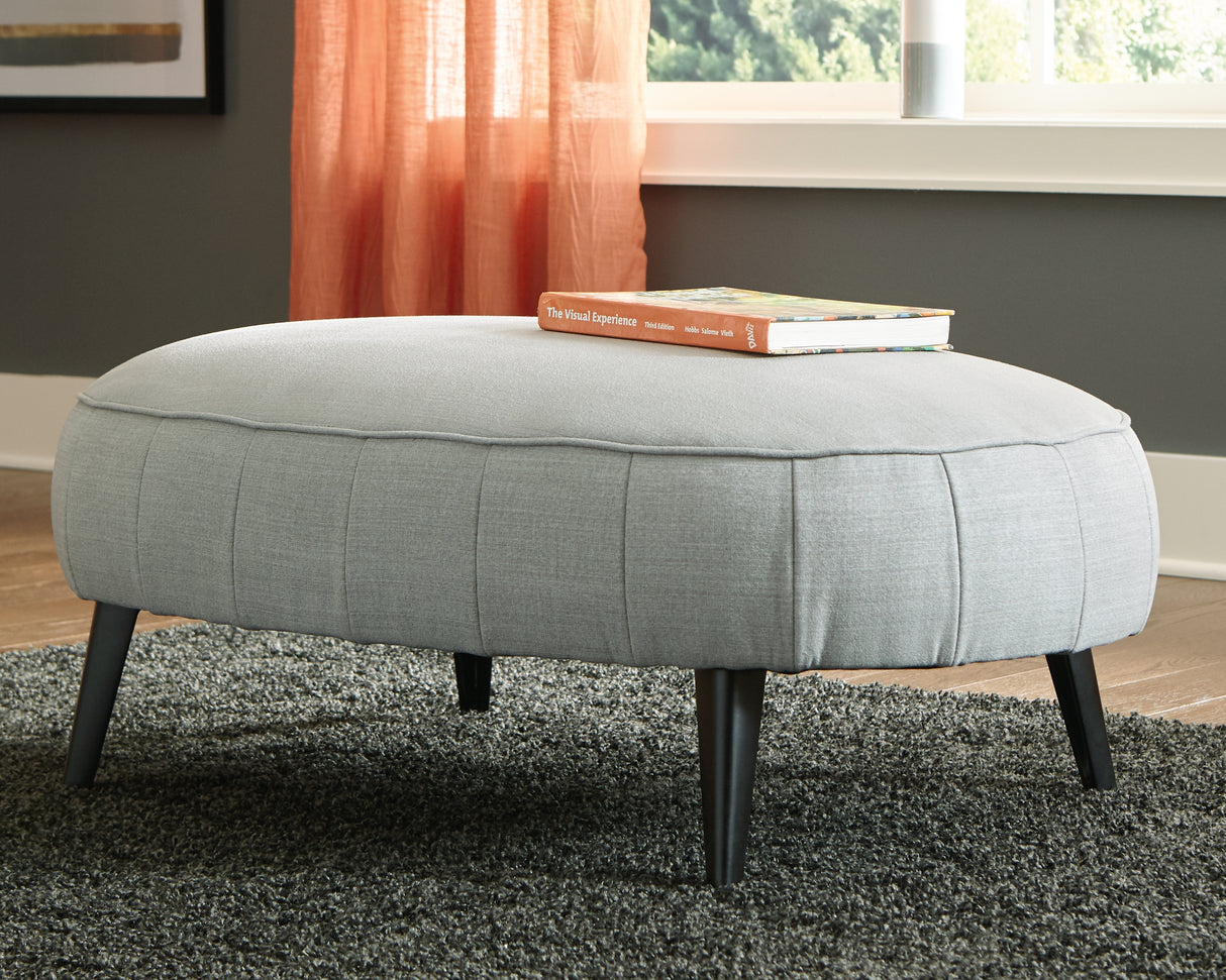 Hollyann Gray Oversized Accent Ottoman from Ashley - Luna Furniture