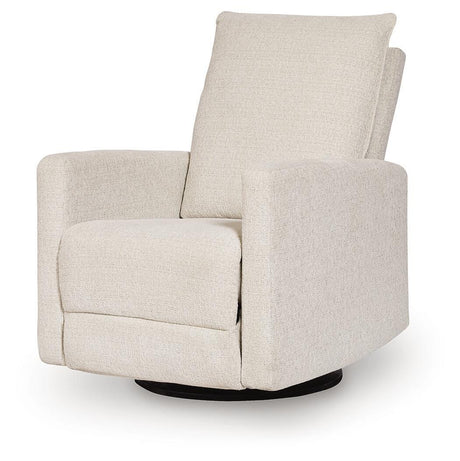 Oaklynn-Manor Canvas Swivel Glider Recliner from Ashley - Luna Furniture