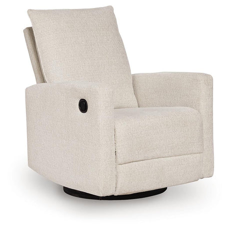 Oaklynn-Manor Canvas Swivel Glider Recliner from Ashley - Luna Furniture