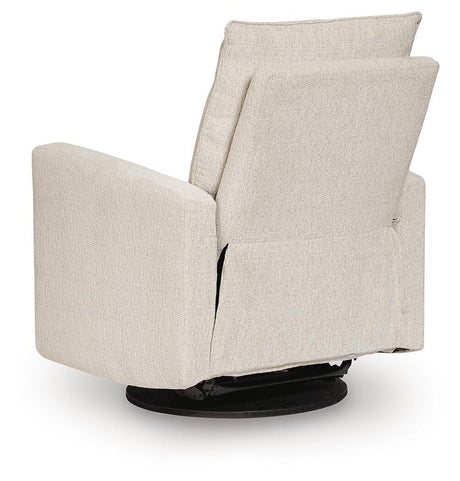 Oaklynn-Manor Canvas Swivel Glider Recliner from Ashley - Luna Furniture