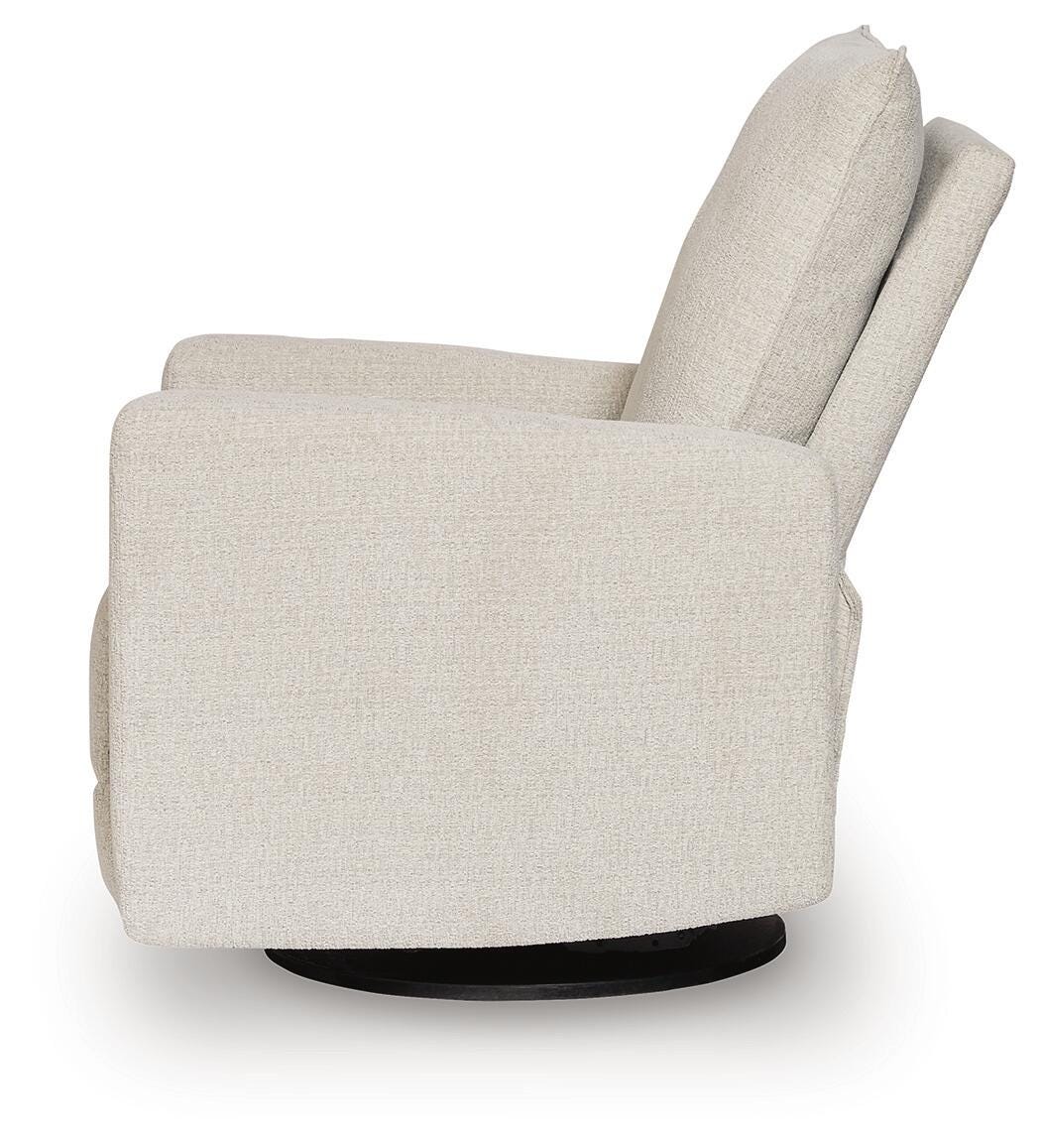 Oaklynn-Manor Canvas Swivel Glider Recliner from Ashley - Luna Furniture
