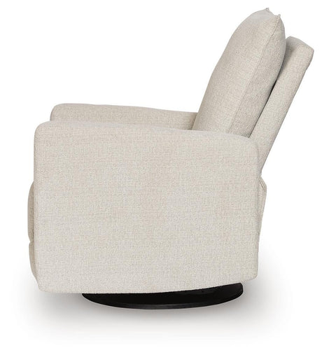 Oaklynn-Manor Canvas Swivel Glider Recliner from Ashley - Luna Furniture