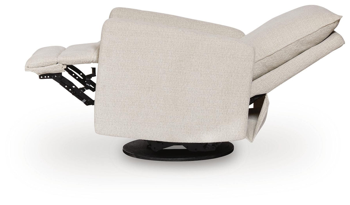 Oaklynn-Manor Canvas Swivel Glider Recliner from Ashley - Luna Furniture